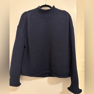 J. Crew Navy 2025 Rollneck Sweater